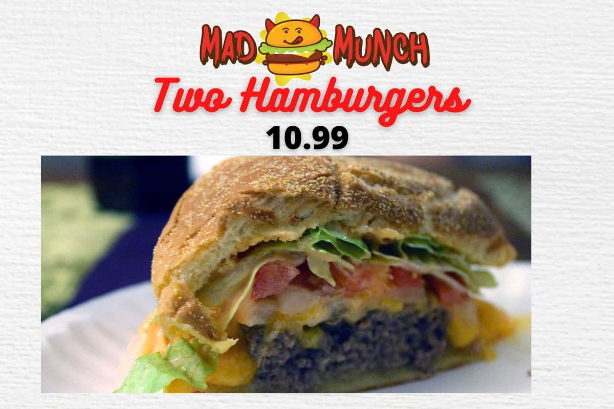 Mad Deal (Two Cheese Hamburgers) (5 oz)
