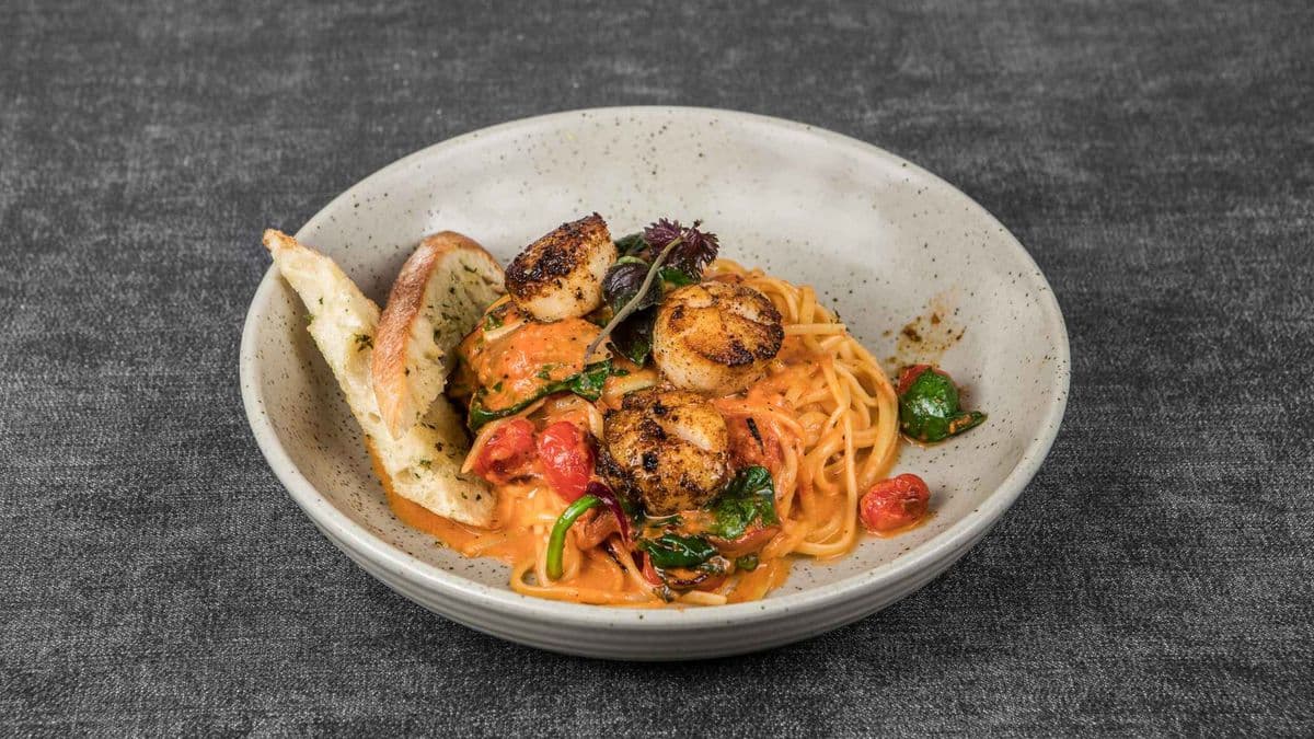 Blackened Scallop Pasta
