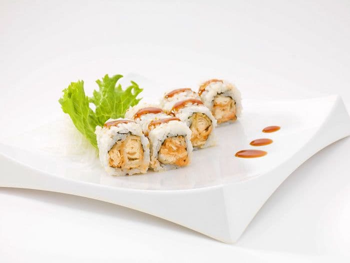 (UB) Spicy Salmon Tempura Roll (8)