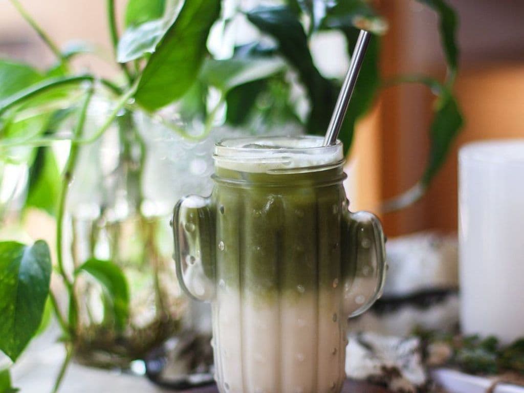 Matcha latté glacé