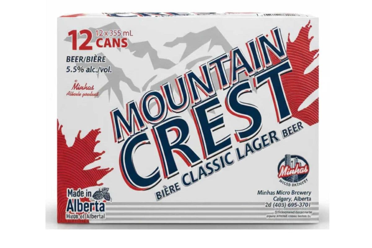 Mountain Crest Classic Lager Beer (12 x 355ml)
