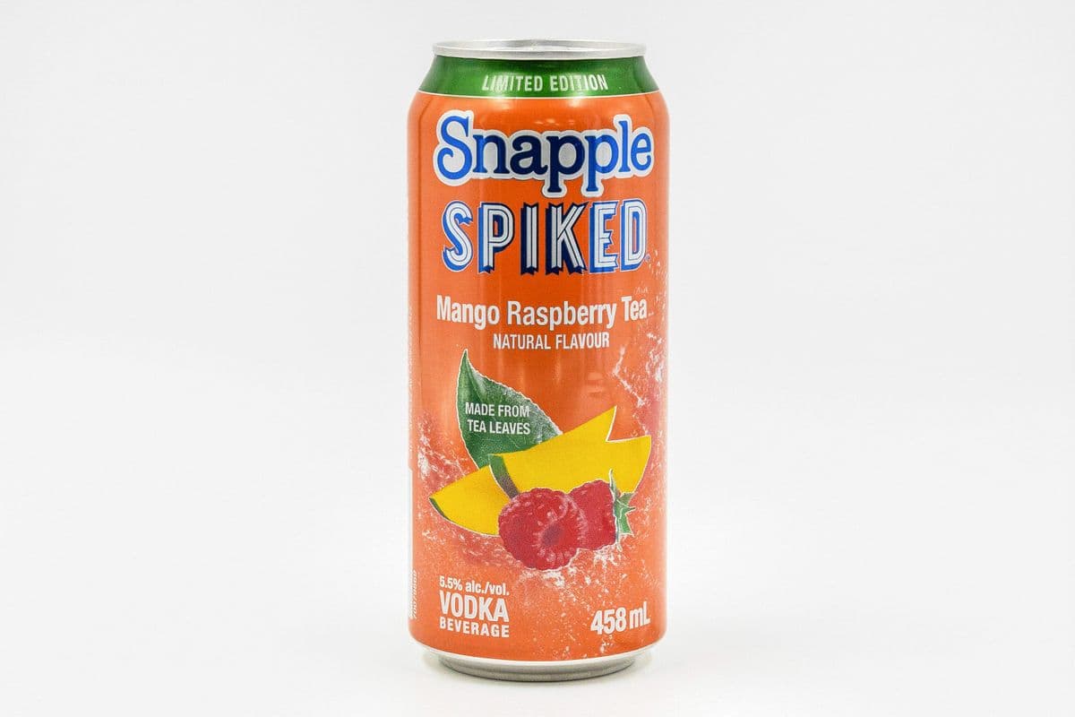 Snapple Spiked Tea Mango Raspberry (458mL) (1 x 458mL)