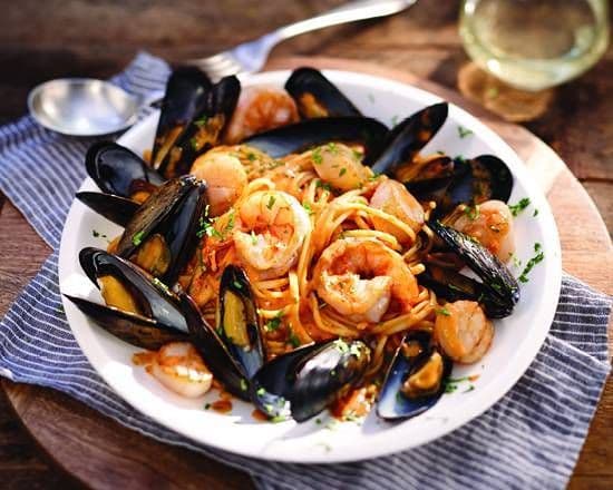 Linguine aux fruits de mer / Linguine with Seafood
