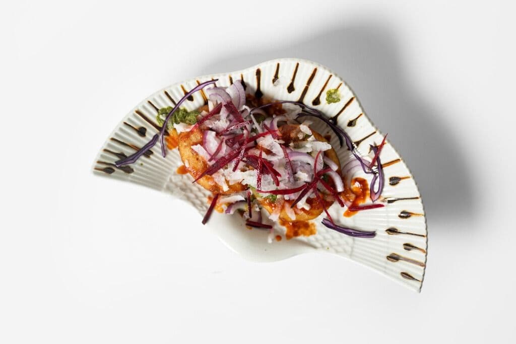Aloo Tikki with Chana