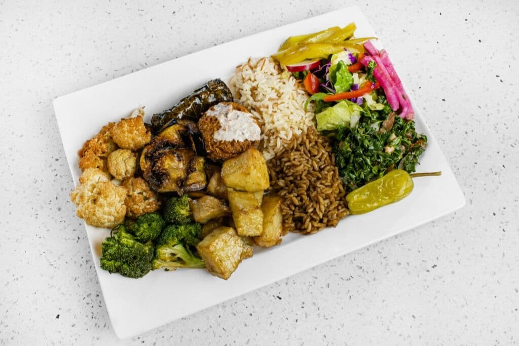 6. Vegetarian Plate