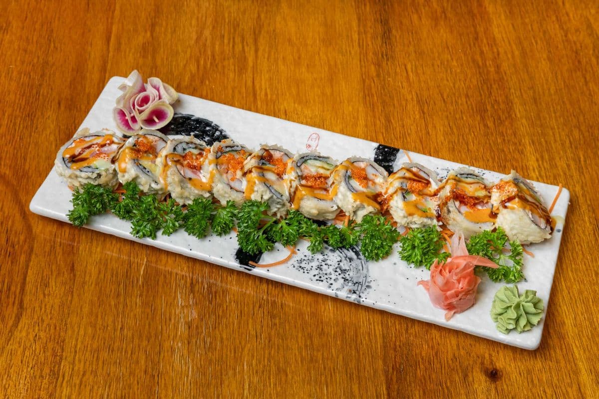 SR10. Alaska Tempura Roll (deep-fried) (10 Pcs)