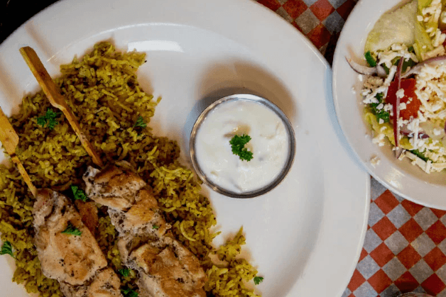 Chicken Souvlaki Platter