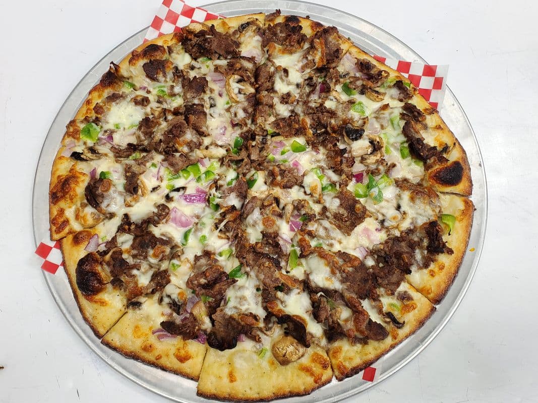 Medium Philly Cheese Steak Pizza