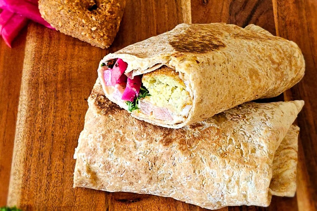Falafel saj wrap ( Authentic)