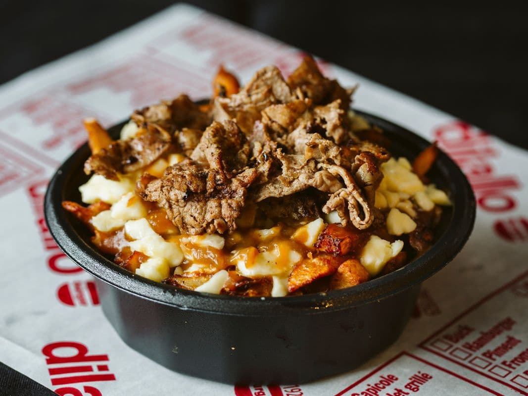 Poutine familiale au poulet pané