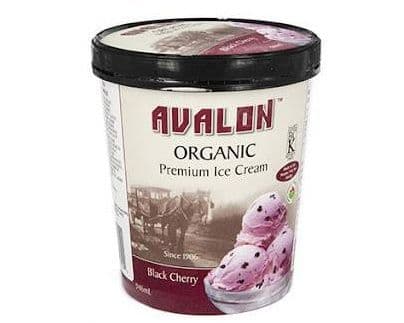 AVALON ORGANIC BLACK CHERRY ICE CREAM 946ML