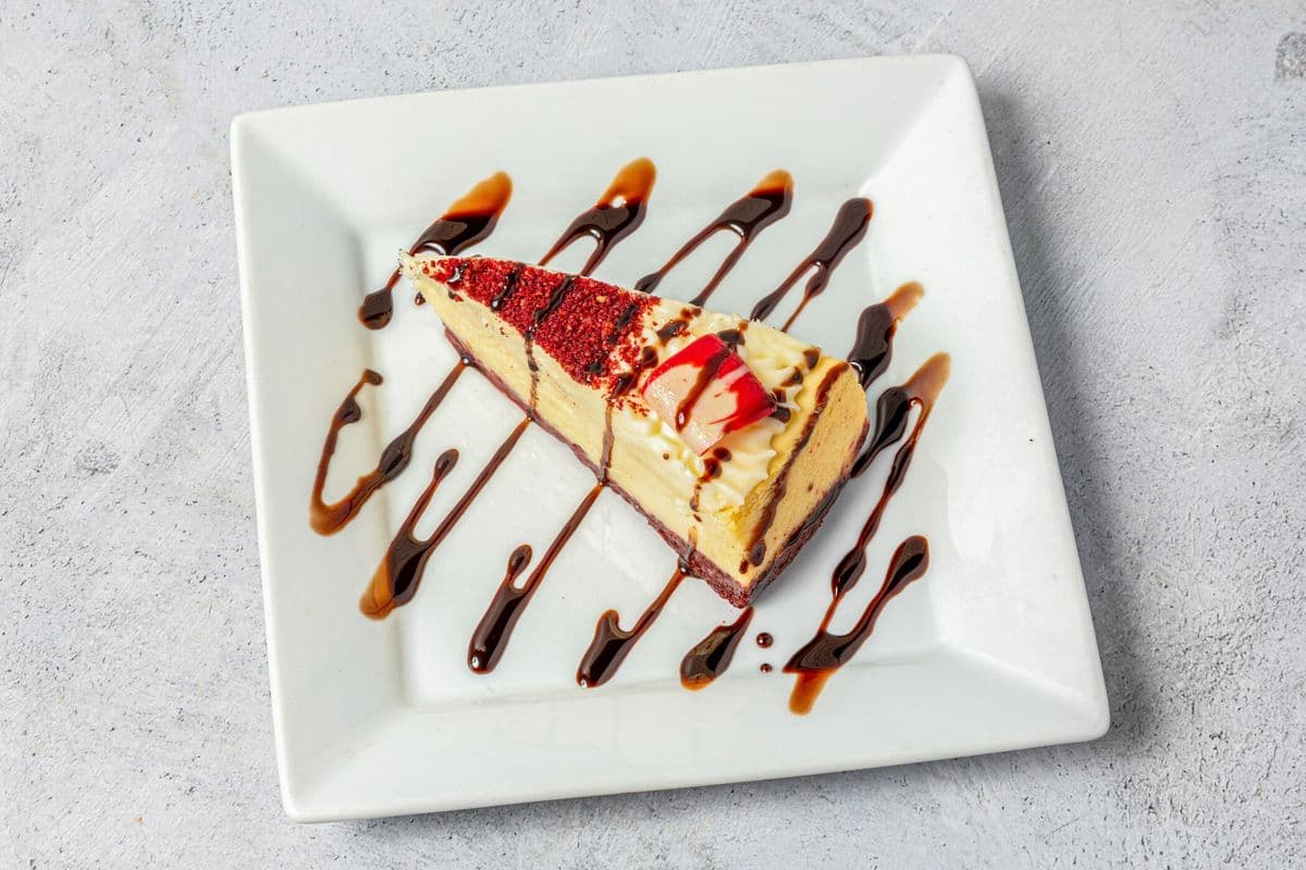 Red Velvet Cookie Crust Cheesecake