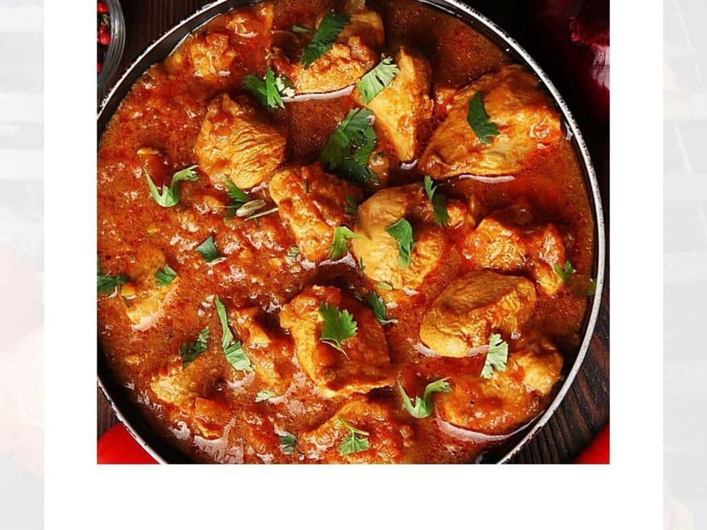Chicken Karahi with rice Or Afghani Naan