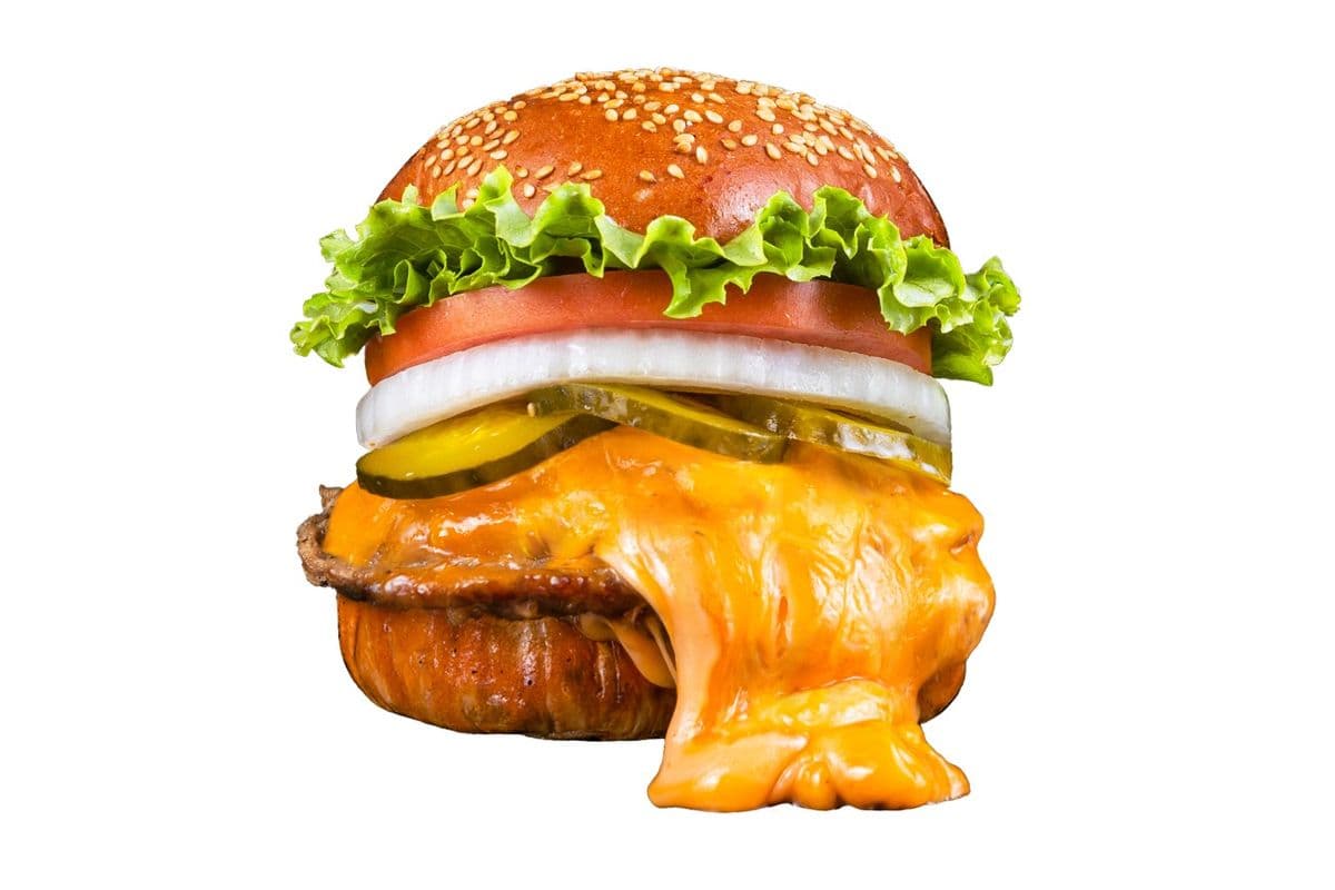 Cheesy Lucy Burger Combo