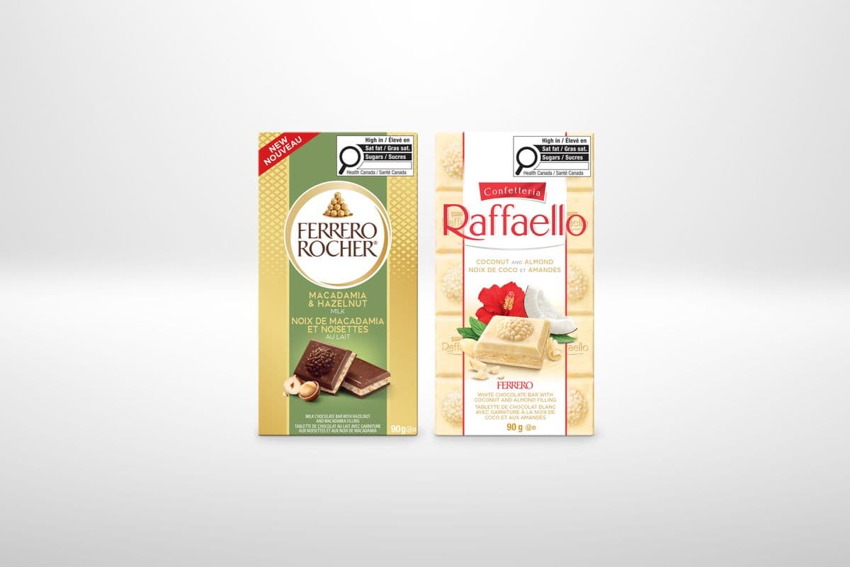Ferrero Rocher & Raffaello Bars (90 g) - 2 for $7.00