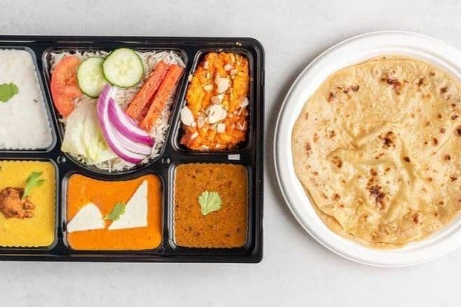 Veg Thali with Tawa Roti