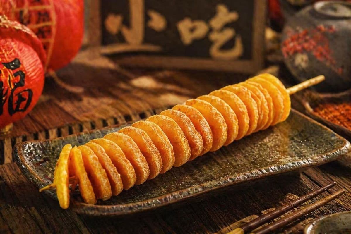 Golden Tornado Potato / Pommes de Terre Tornade Dorées