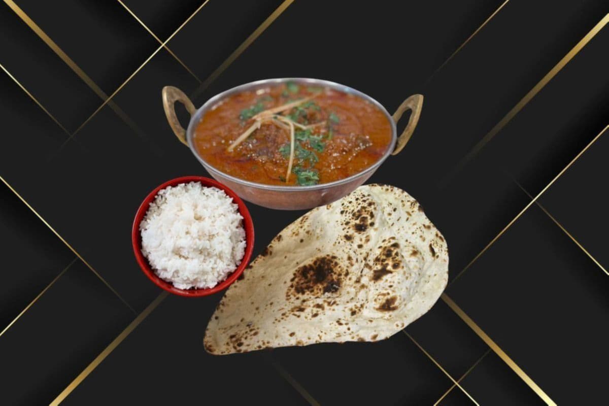 Goat Curry , Rice, and Naan
