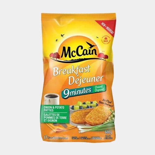 McCain Déjeuner galette de pomme de terre et oignon (609g) / McCain Onion & Potato Patties (609g)