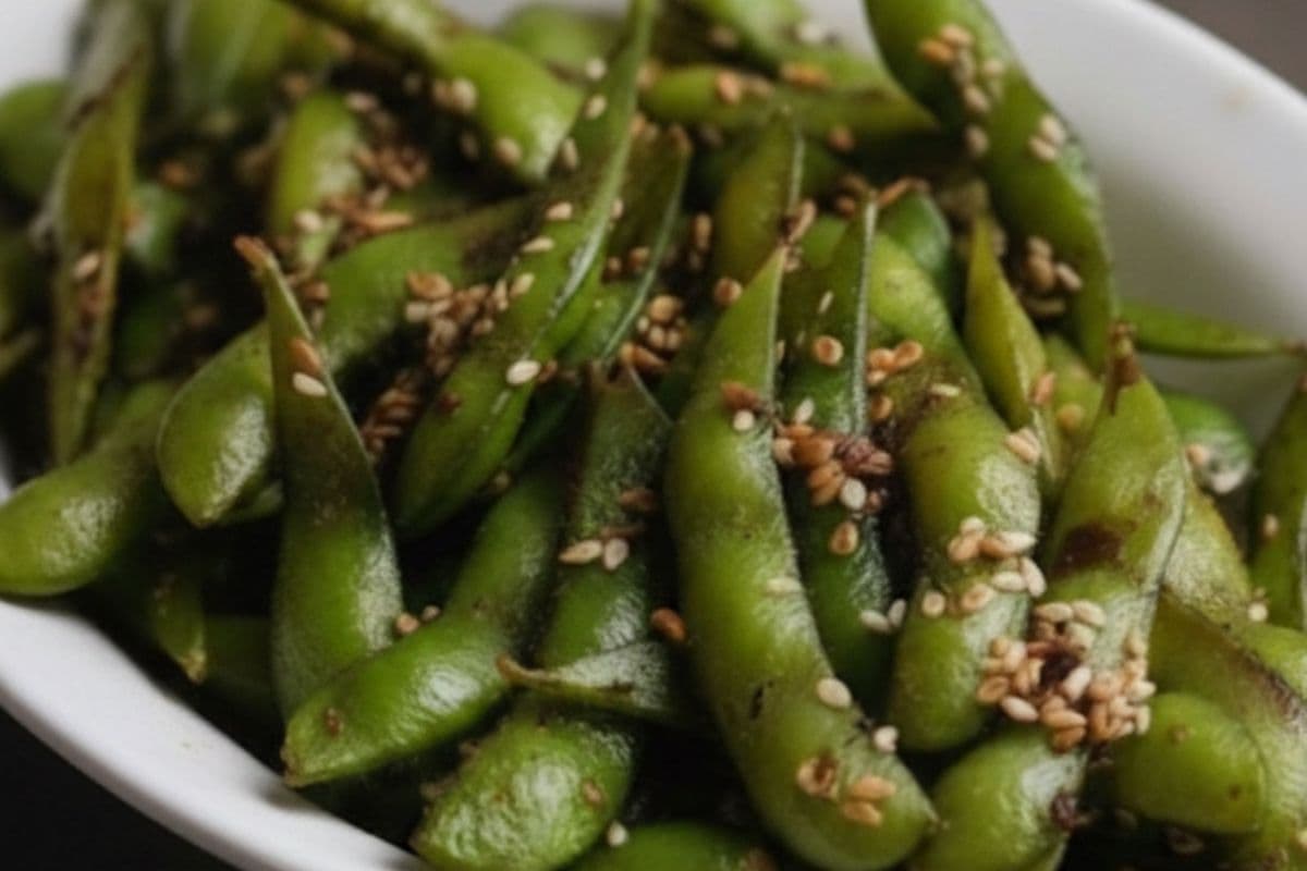 Garlic Soy-Glazed Edamame