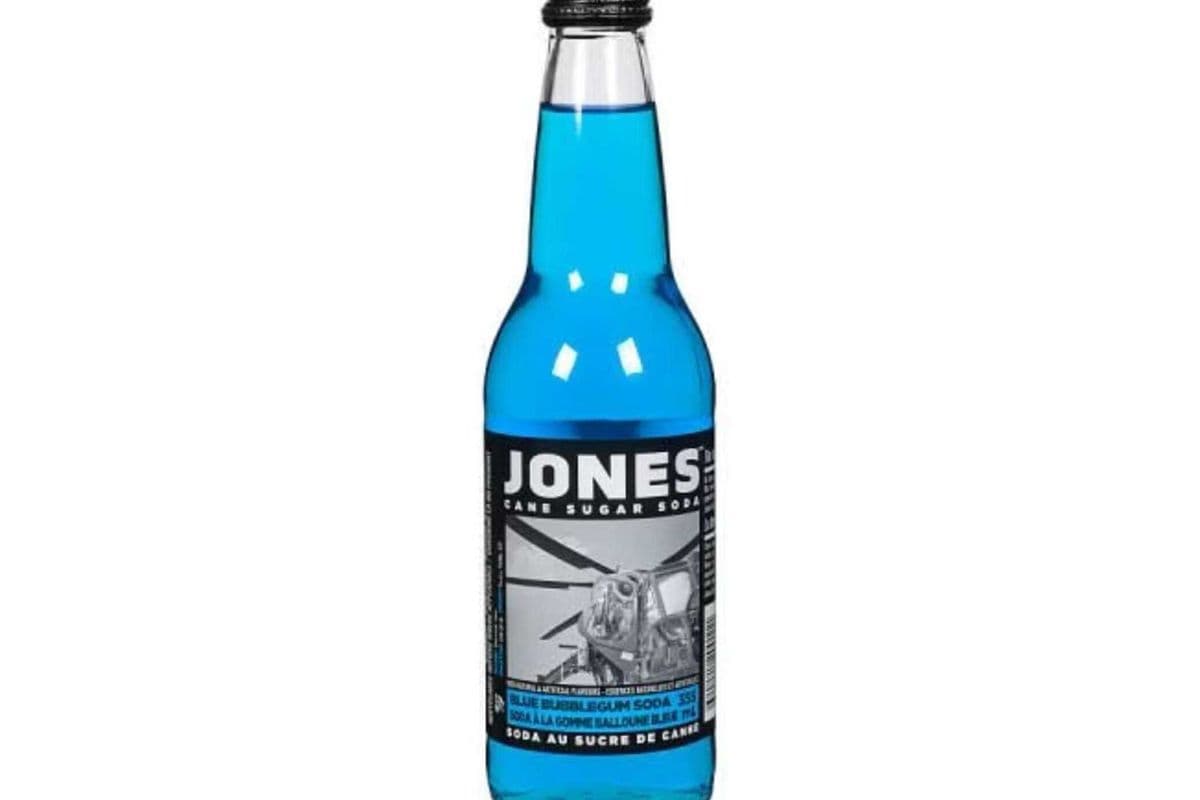 Jones Cane Sugar Soda - Blue Bubblegum (355 ml)