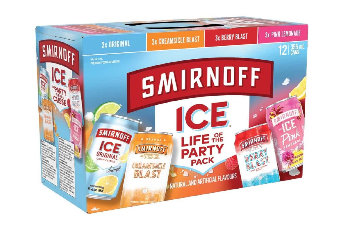 Smirnoff Ice Life Of The Party Pack 12C (12 x 355ML)