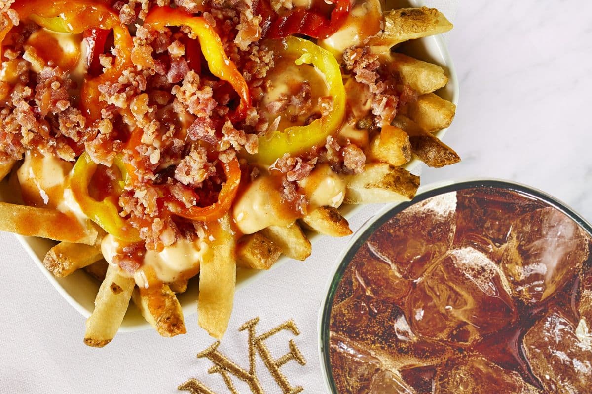 Flamin' Bacon Poutine + Pepsi Combo