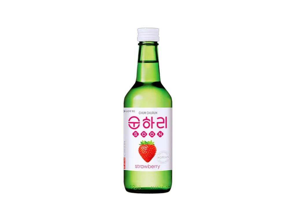 Chamisul Strawberry, 360mL Soju (12.0% ABV)