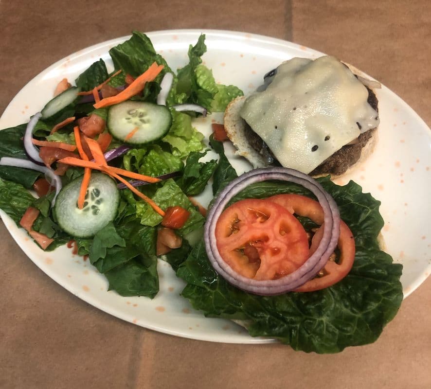 Mushroom Swiss Burger