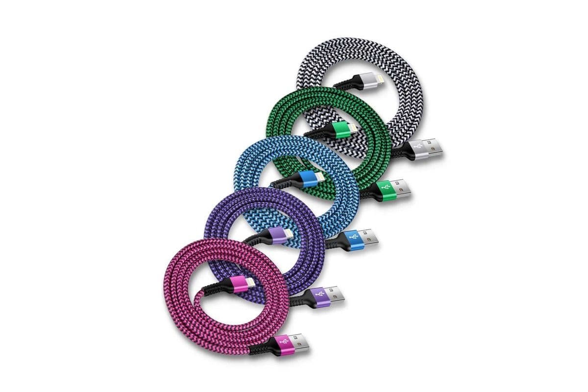 SMART accessories Metallic Braided Charging Cable with an 8-PIN connector