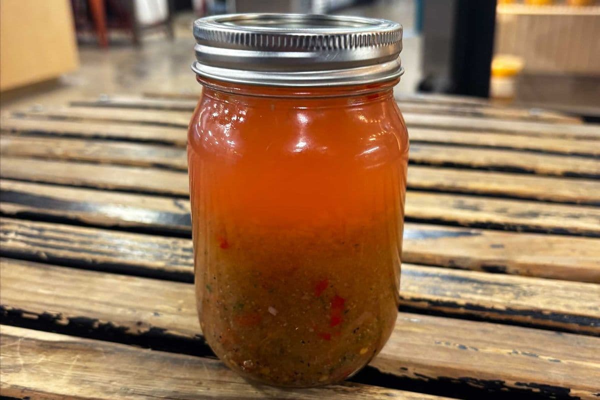Spiced vinegar jar