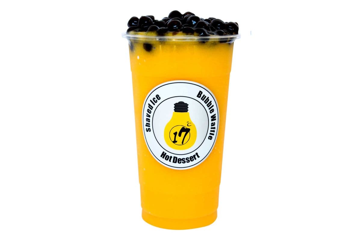 Fresh Mango Slush with Pearls