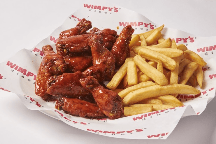 Chicken Wings and Fries (1 lb)