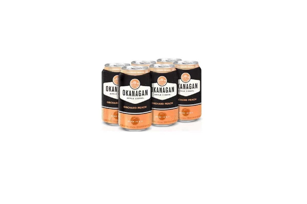 Okanagan Orchard Peach Cider (6 Pack) (6 x 355 ml Cans)
