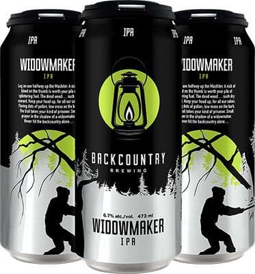 Backcountry Brewing Widowmaker IPA, 4 x 473 ml
