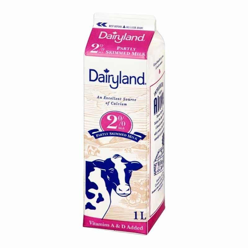 Dairyland 2% Milk (1 L Carton)