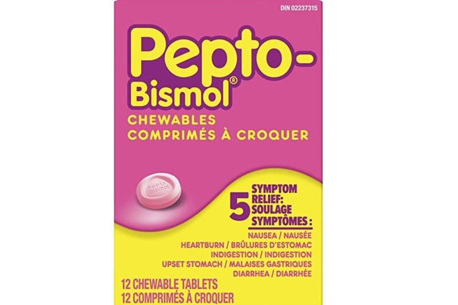 Pepto Bismol 5 Symptom Stomach Relief Chewables (12's)