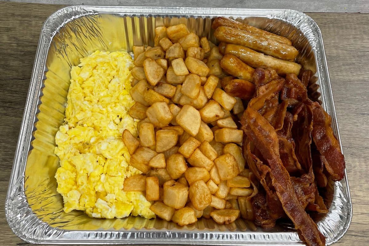 Breakfast Family Feast With Pancakes