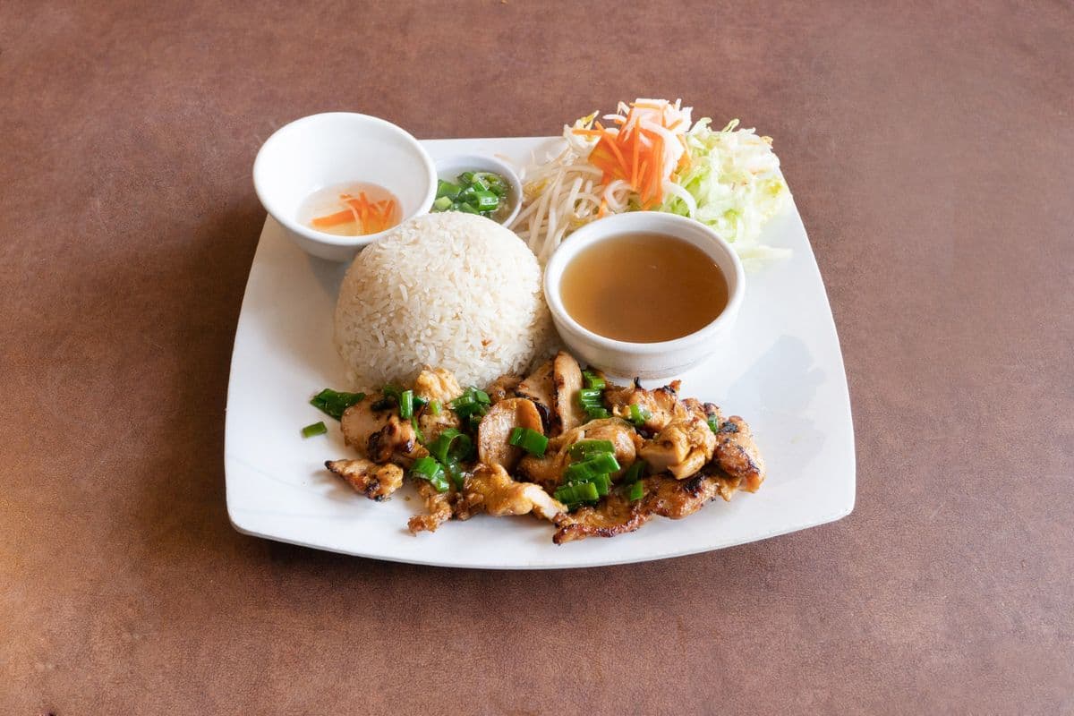 30. Grilled Lemongrass Chicken with Steamed Rice