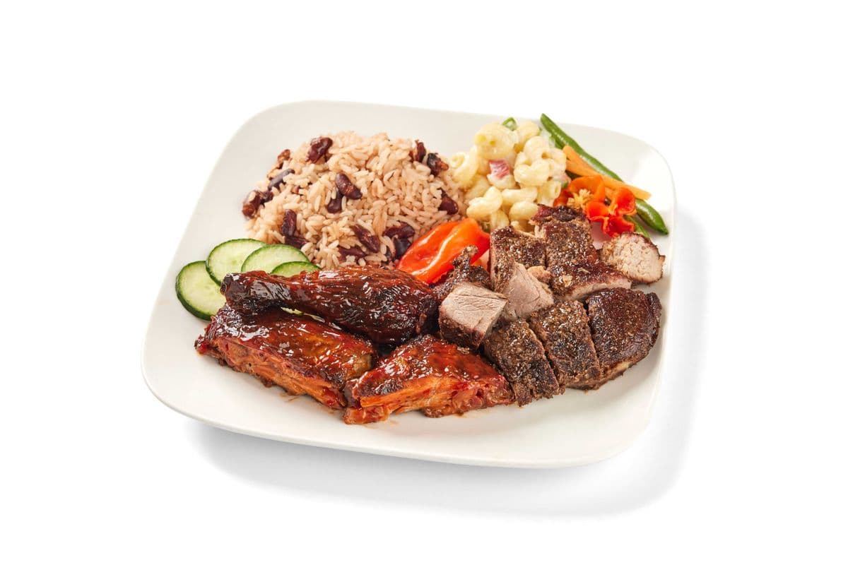 Jerk Chicken and Jerk Pork Meal