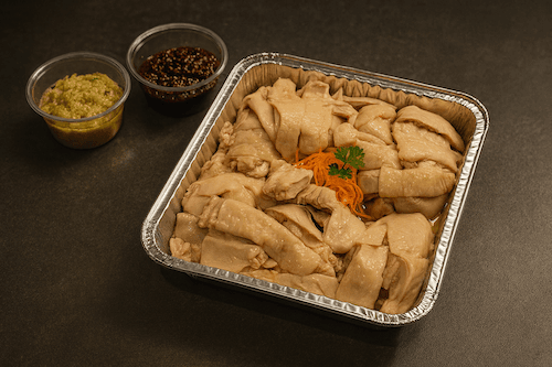 Platter Hainanese Chicken(Cold Dish) / 歡樂餐 蔥油雞(冷盤)