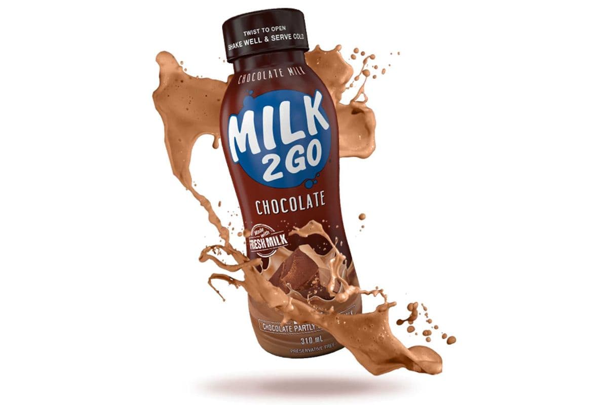 Milk 2 Go Chocolate Partly Skimmed Milk 1% M.F., 473 ml (473ml)
