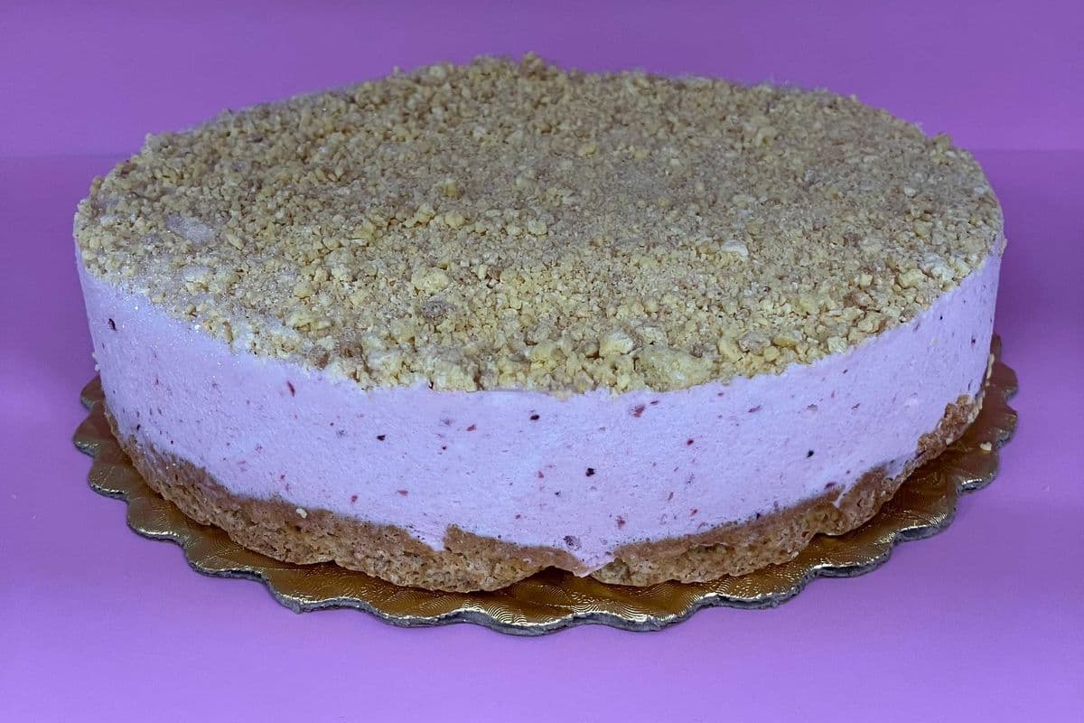 Lemon/Strawberry Ice Cream Cake: Whole Cake