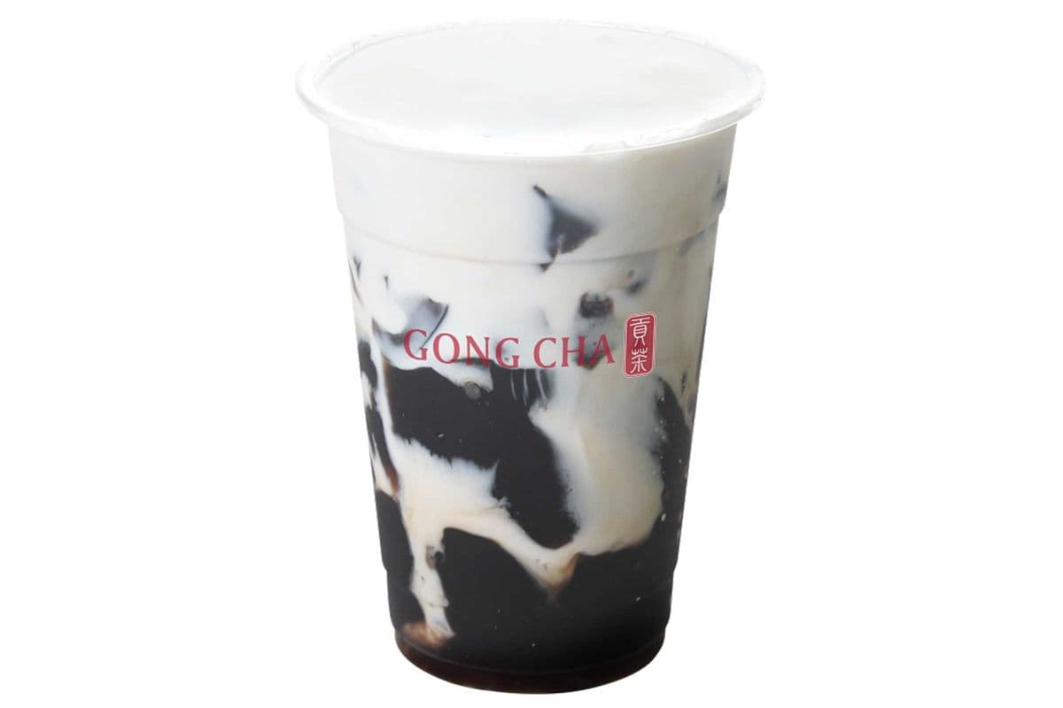 Fresh Milk with Grass Jelly