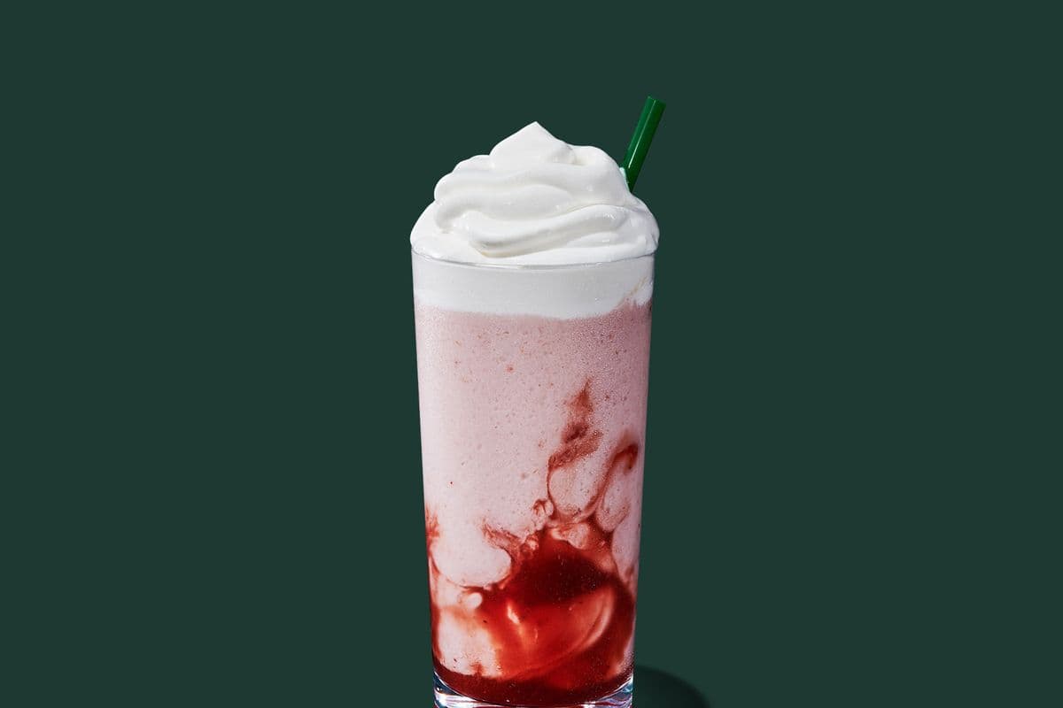 Strawberry Crème Frappuccino® Blended Beverage