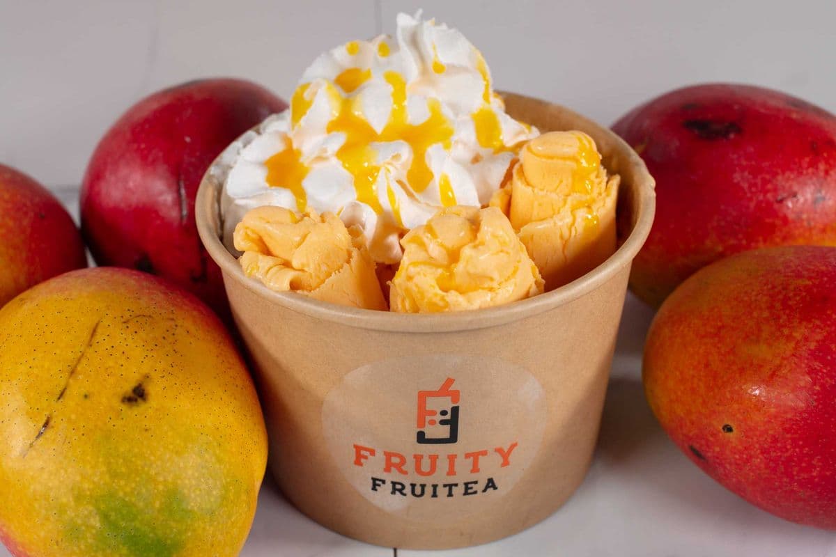 Sunset Rolled Ice Cream