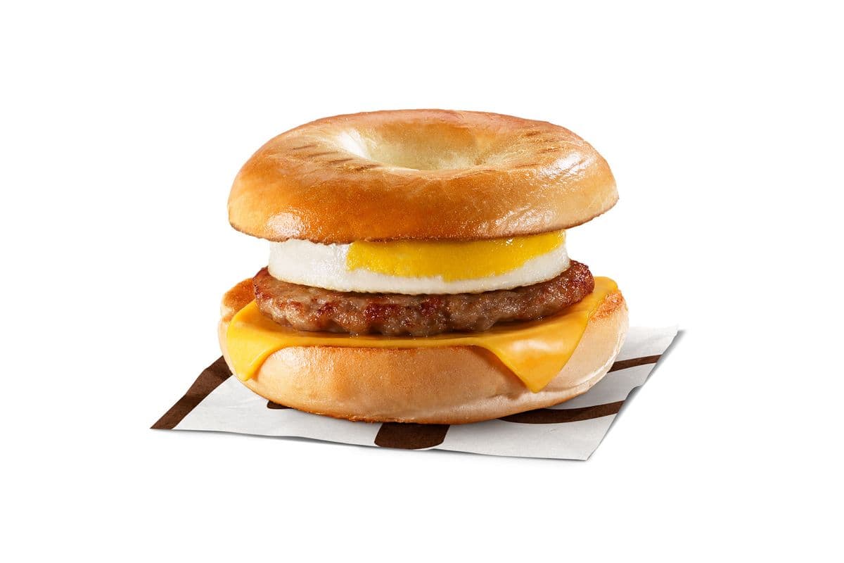 Plain Sausage 'N Egg Bagel [600.0 Cals]