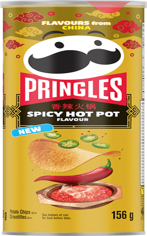 Pringles Fondue Chinoise Épicée 156g/ Pringles Spicy Hot Pot 156g