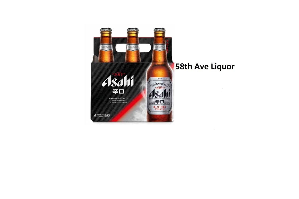 ASAHI SUPER DRY 6 BOTTLES (1 x 6x330ML)