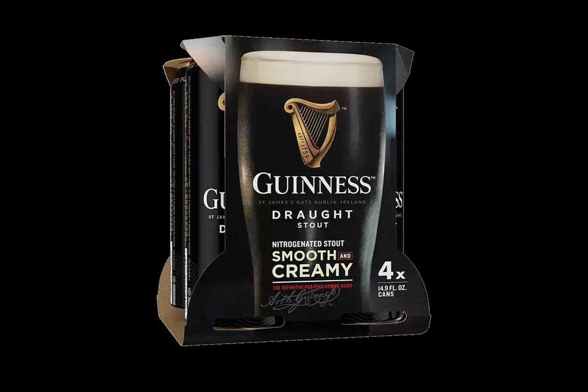 GUINNESS DRAUGHT STOUT (4 x 440ML CANS) (4 x 440ML)